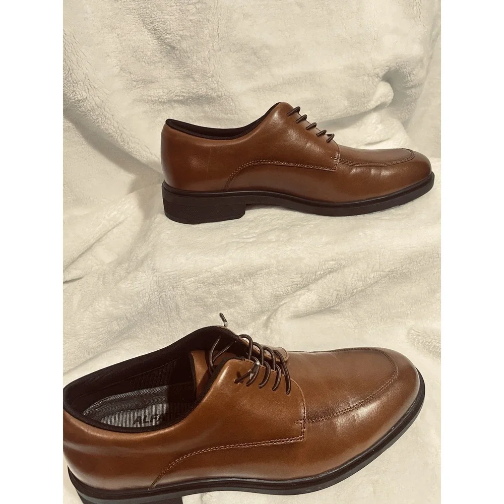 Alfani Quincy Men's Dress Shoes Brown Leather Oxford Size 8M NWNT